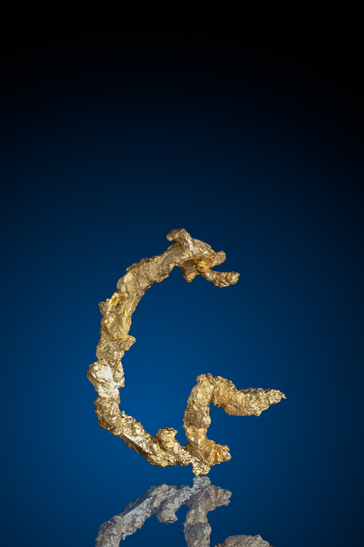 (image for) Intricate Wire Gold from Round Mountain Gold Mine, NV - 0.65 grams